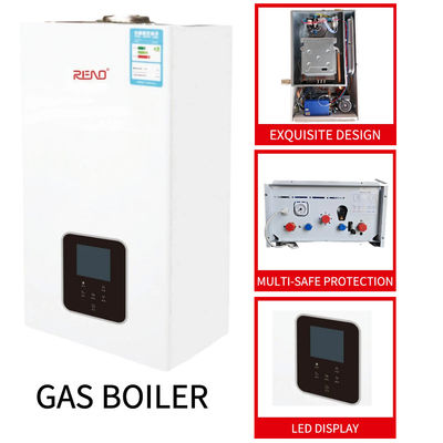 가스 또는 LPG 응축 스테인레스 스틸 콤비 보일러 벽 헝그 하얀 패널 42kw