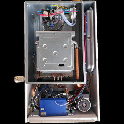 ISO14001 벽체는 보일러 32Kw 녹슬지 않는 철피 Lpg 중앙 난방 보일러를 매달았습니다