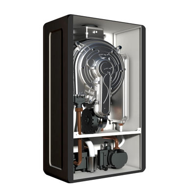 20 kw 42Kw 순간식온수보일러 검은 쉘 벽은 가스 보일러를 매달았습니다