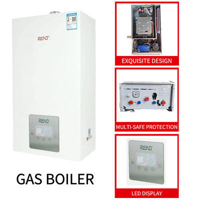 32KW 가스 벽 매달린 보일러 작은 몸 벽에 장착 된 응축 콤비 보일러